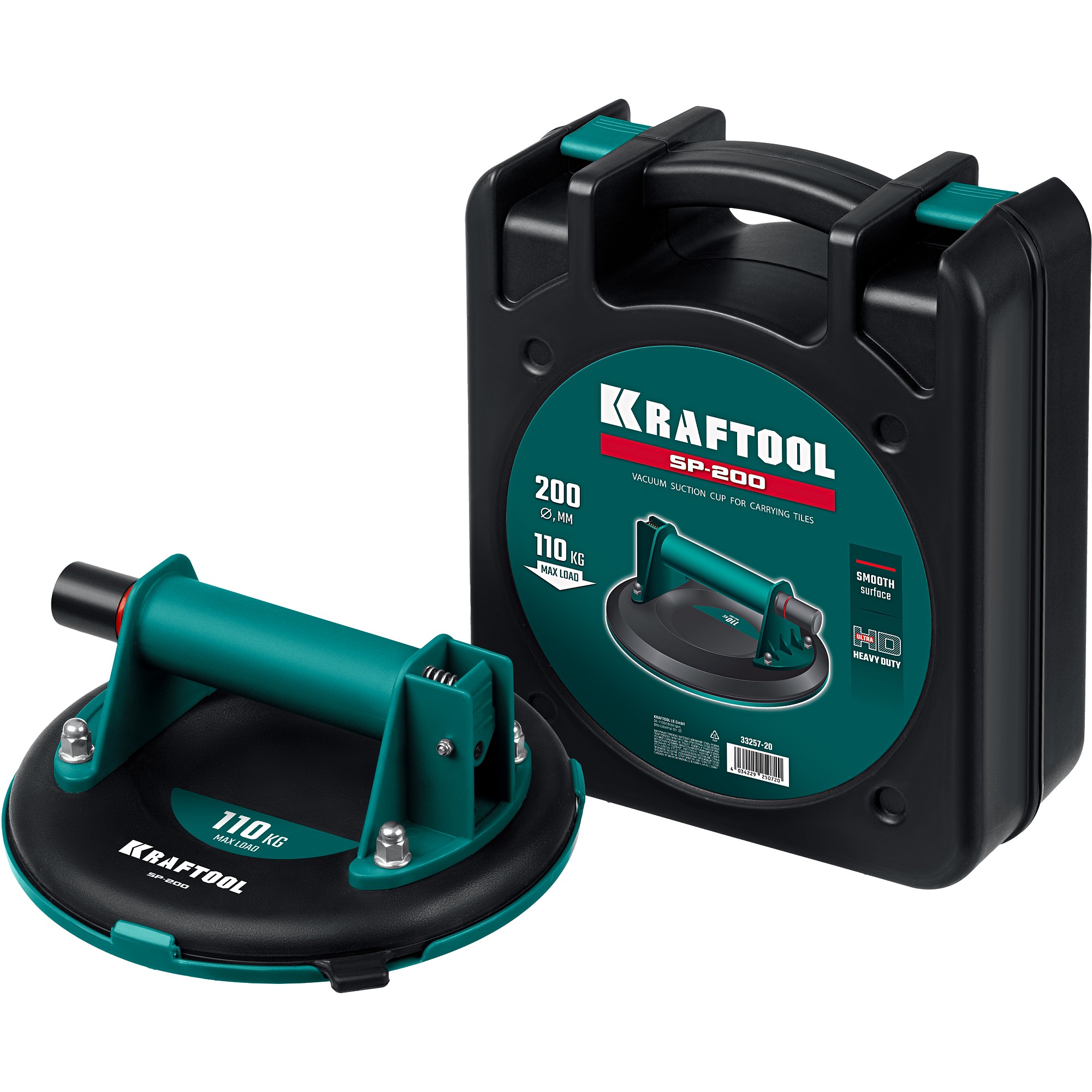 KRAFTOOL SP-200 110 кг, 200 мм, вакуумная присоска (33257-20)