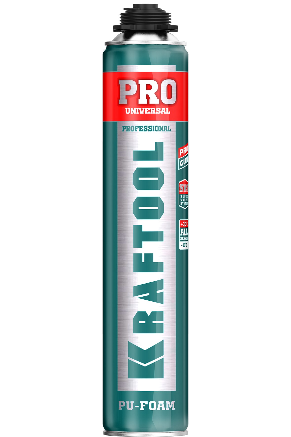 KRAFTOOL PRO, выход до 45 л, 750 мл, SVS, не залипающий клапан, пистолетная, всесезонная, монтажная пена (41182)